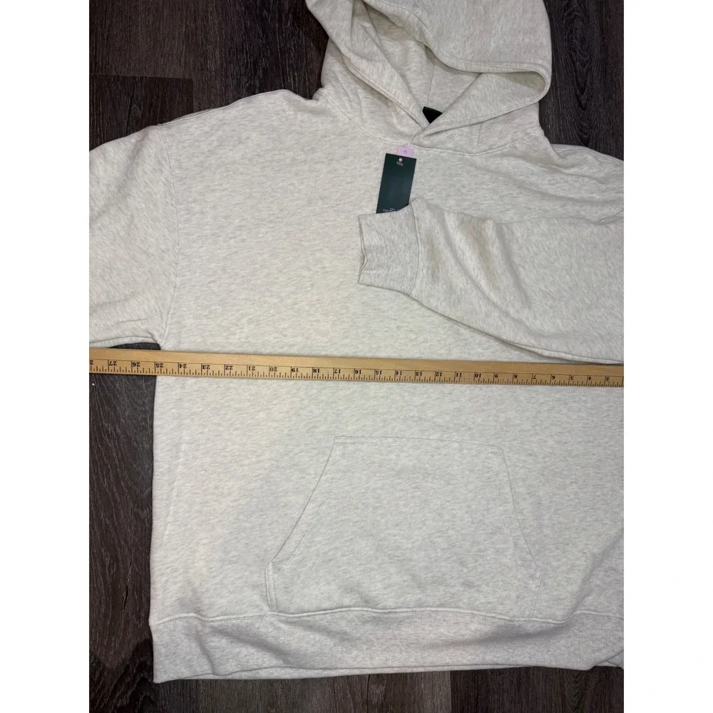 Women's Oversized Hooded Pullover Sweatshirt -Wild Fable Heather grey size large - Picture 7 of 10